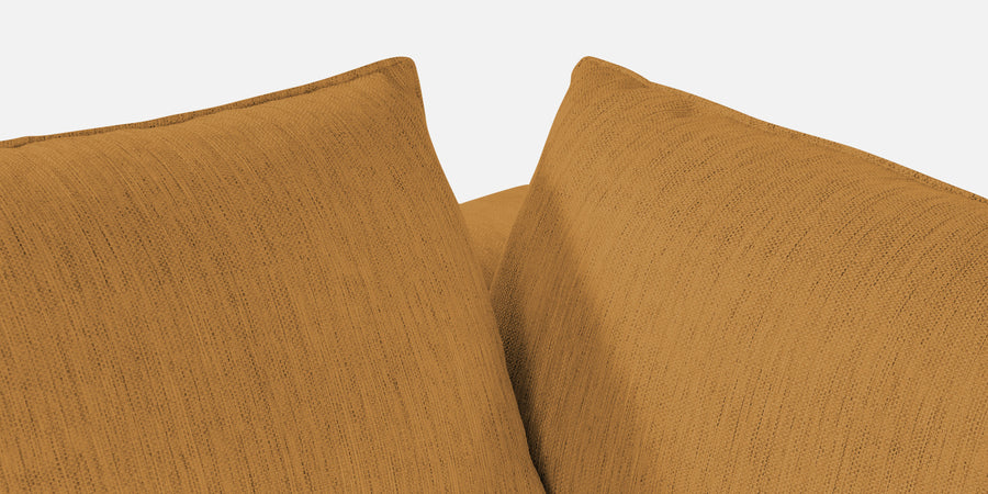 Ziggy Fabric Lhs Sectional Sofa 3 Lounger In Corn Yellow Colour - Febonic Living