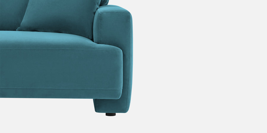 Kosta Velvet 3 Seater Sofa In Aqua Blue Colour - Febonic Living