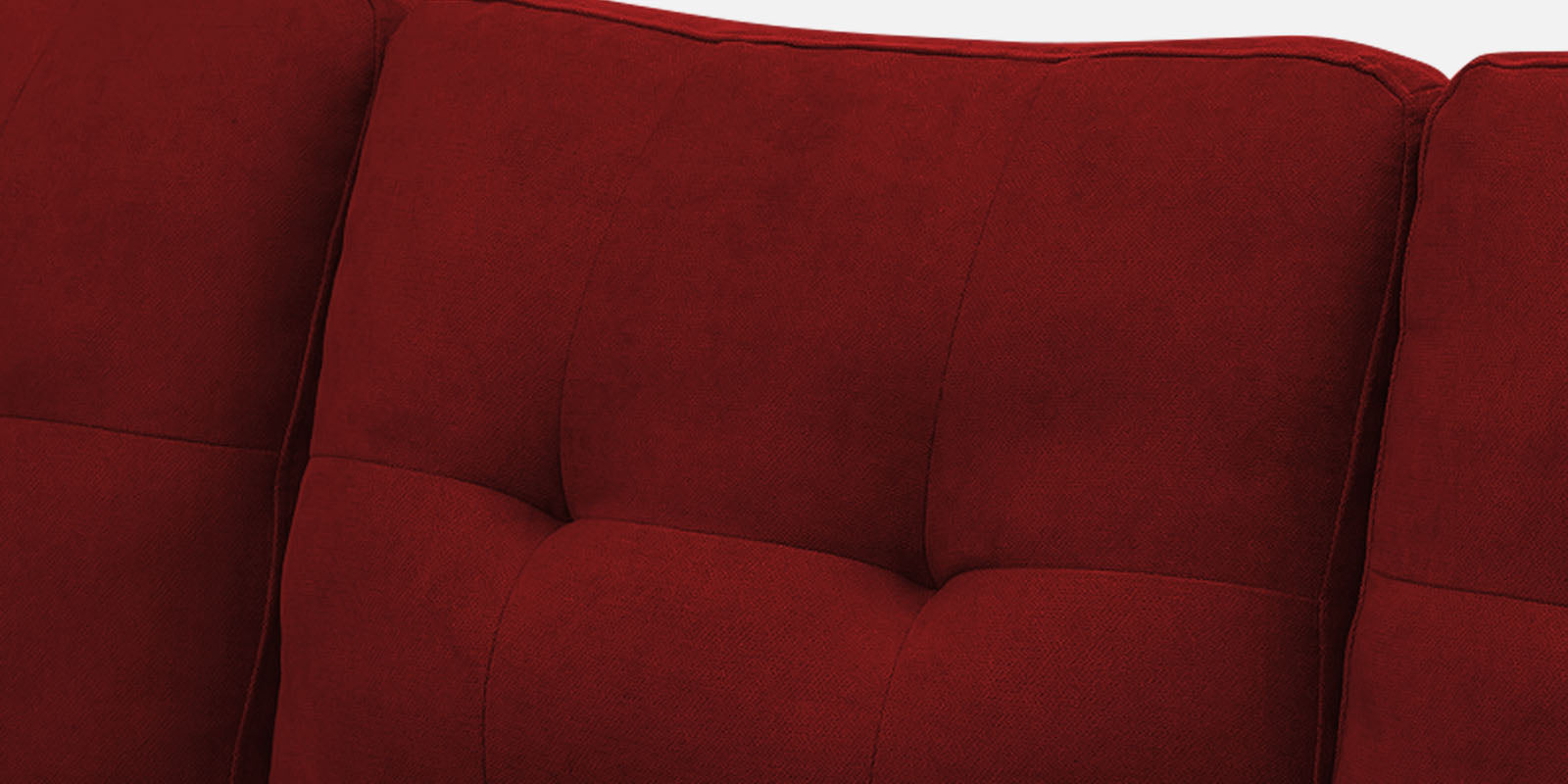 Thomas Fabric RHS Sectional Sofa (3+Lounger) in Blood Maroon Colour