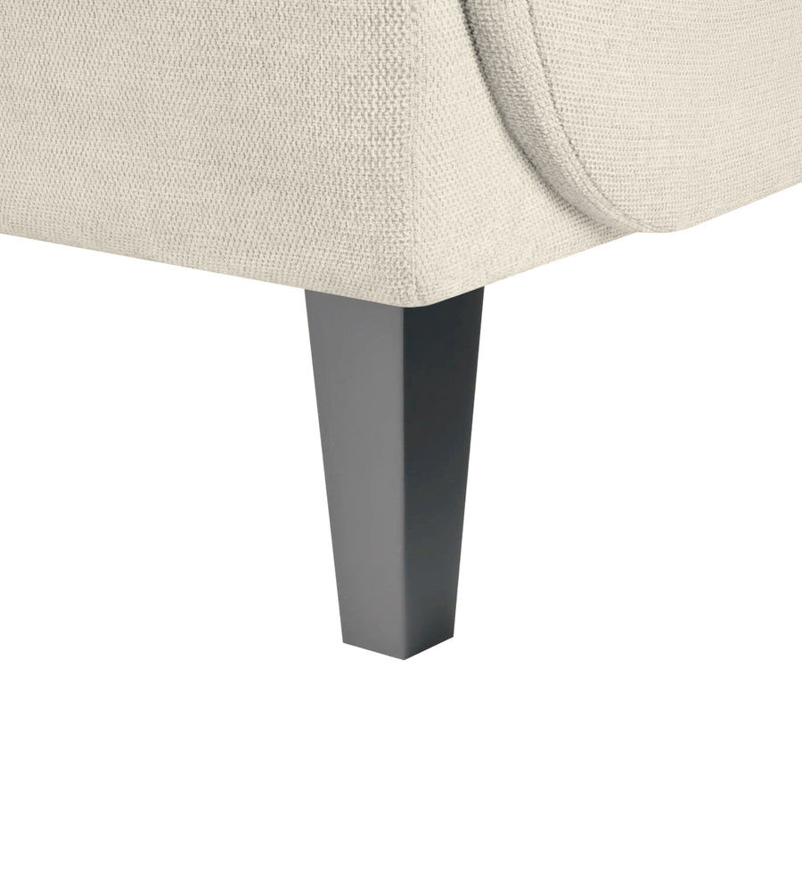 Siddy Fabric 1 Seater Sofa In Ivory Cream Colour - Febonic Living