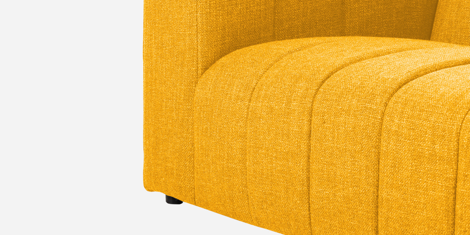 Lara Fabric 3 Seater Sofa in Bold Yellow Colour