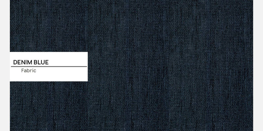 Kera Fabric Lhs Sectional Sofa 3 Lounger In Denim Blue Colour - Febonic Living
