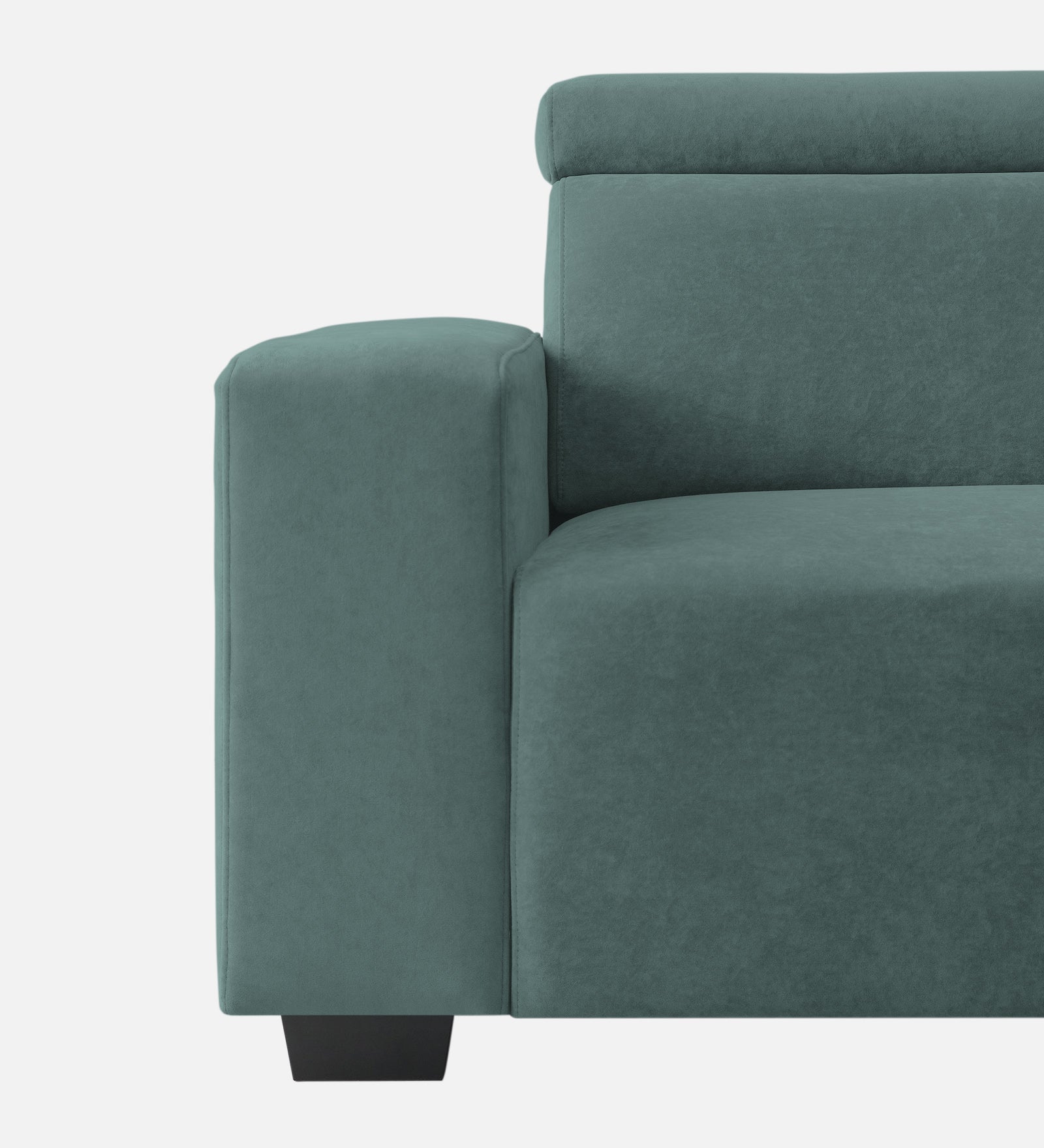 Hiro Fabric 1 Seater Sofa In  Pista Green Colour - Febonic Living