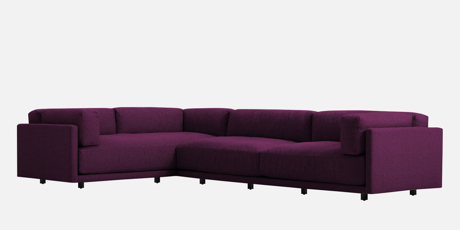 Nixon Fabric 6 Seater Rhs Corner Sofa In Greek Purple Colour - Febonic Living