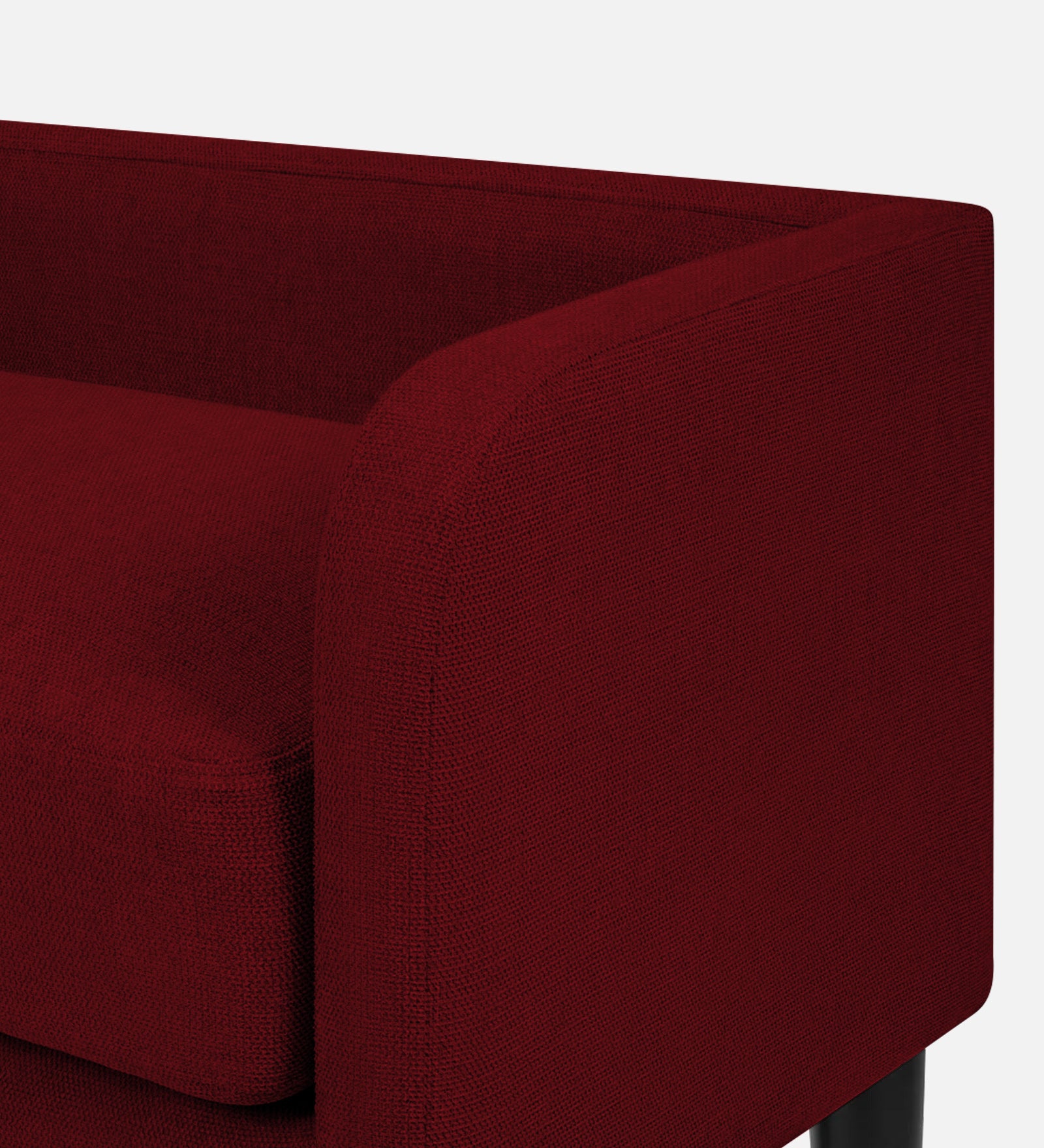 Maya Fabric Bench In Ruby Red Colour