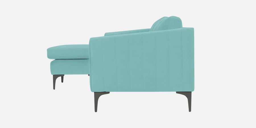 Haru Fabric Rhs Sectional Sofa 2 Lounger In Barmunda Aqua Colour - Febonic Living