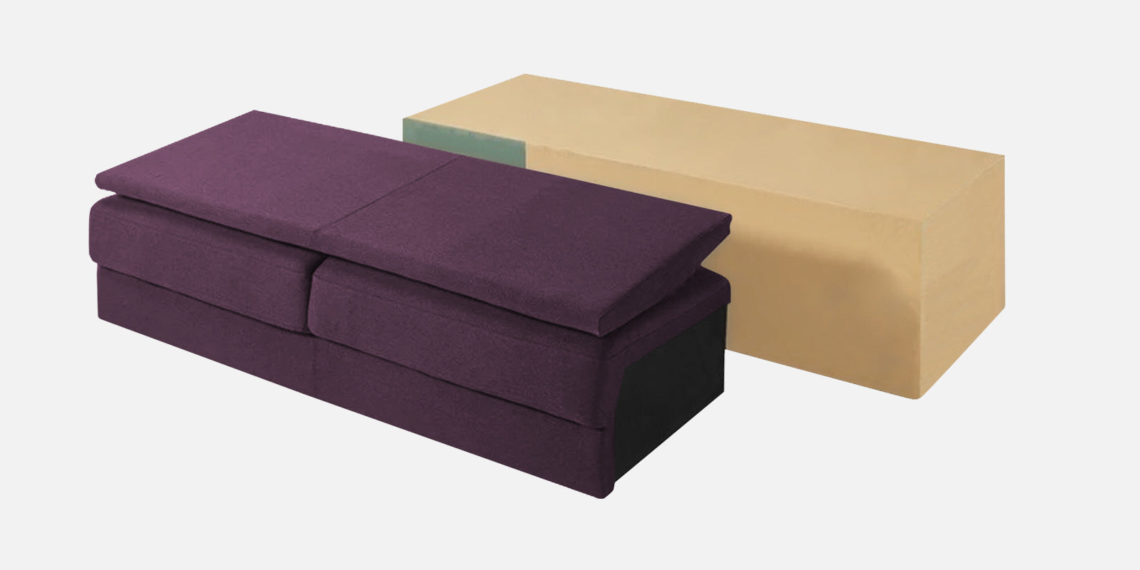 Marq Fabric 3 Seater Sofa in Greek Purple Colour