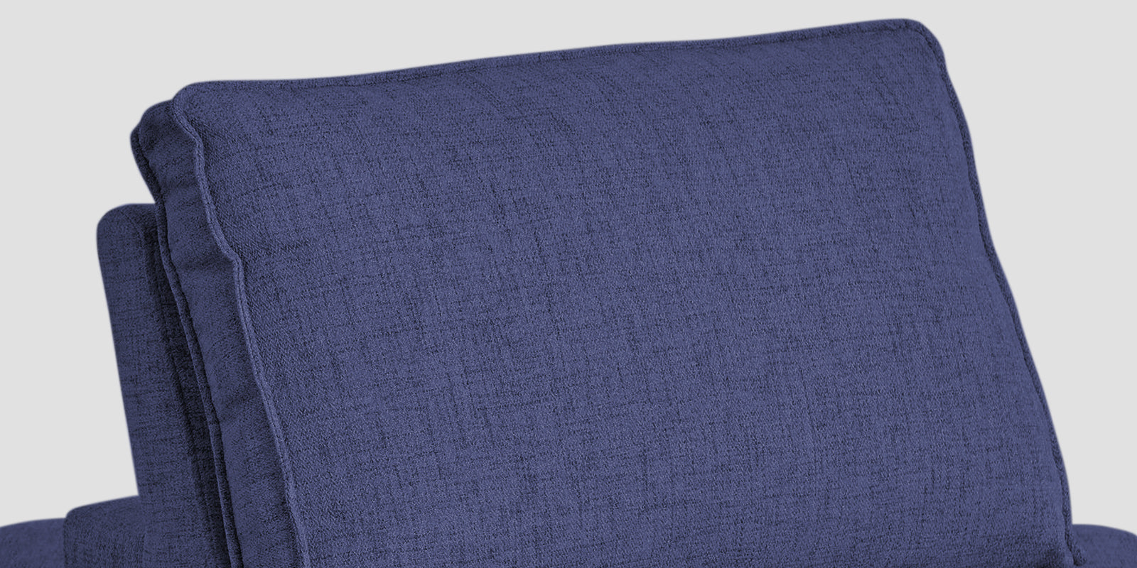 Hiver Fabric Day Bed Sofa In Slate Blue Colour With Back Rest - Febonic Living