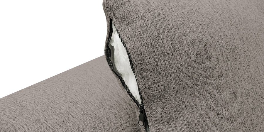 Bony Fabric 3 Seater Convertible Sofa Cum Bed In Strom Grey Colour - Febonic Living