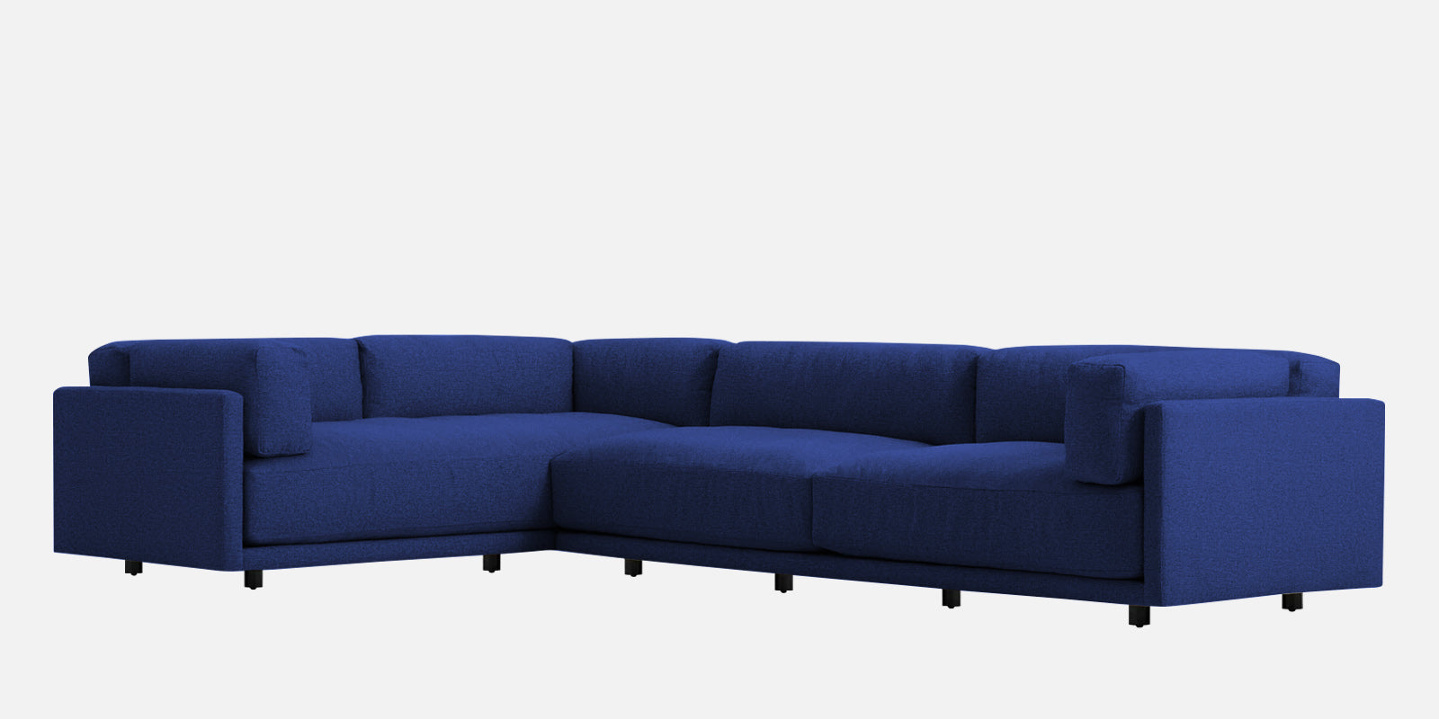 Nixon Fabric 6 Seater RHS Sectional Sofa In Royal Blue Colour