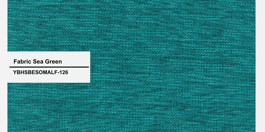 Kera Fabric Lhs Sectional Sofa 3 Lounger In Sea Green Colour - Febonic Living