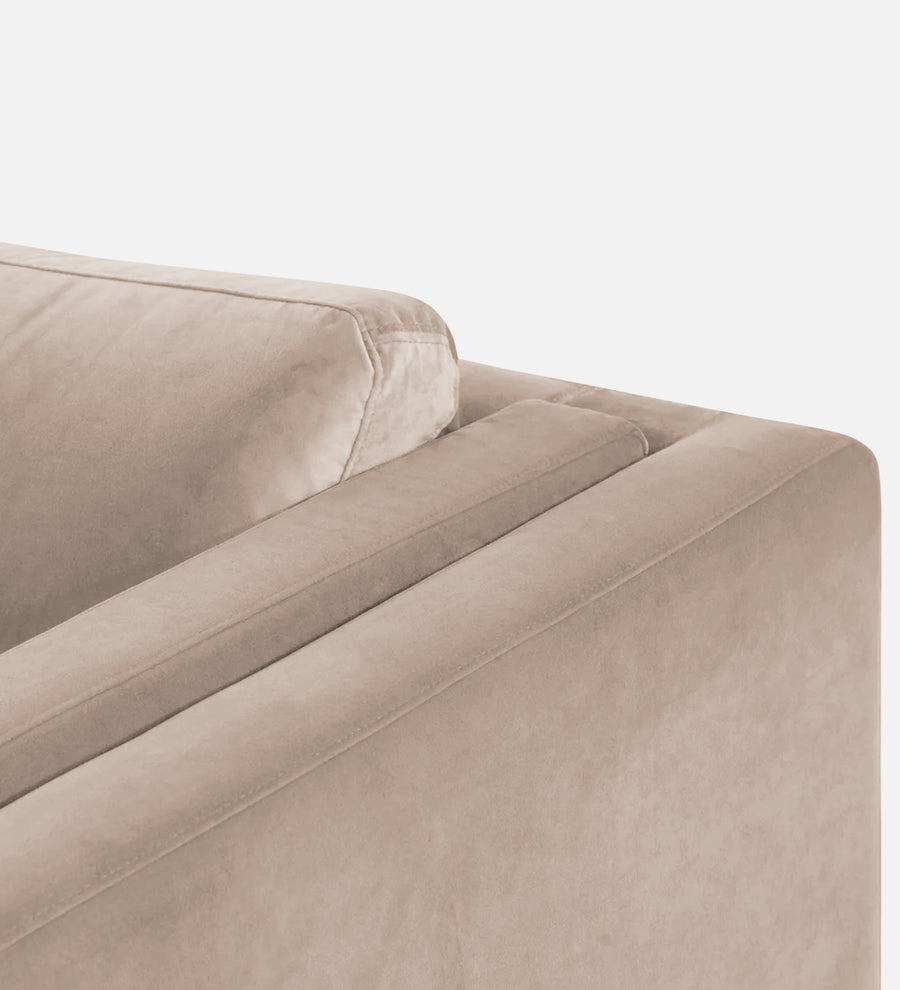 Jasper Velvet 1 Seater Sofa In Camel Beige Colour - Febonic Living