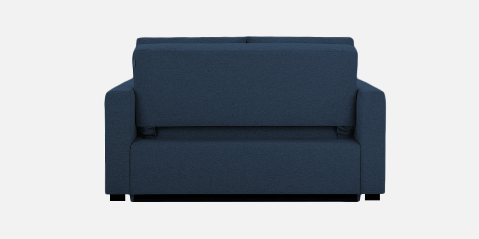 Lobby Fabric 2 Seater Pull Out Sofa Cum Bed In Denim Blue Colour