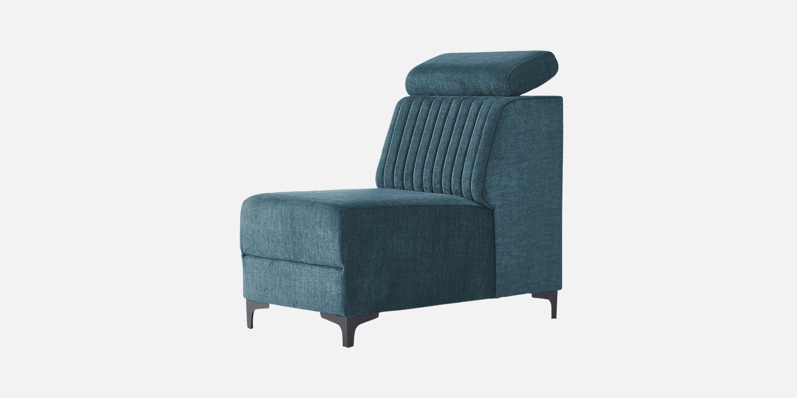 Draco Fabric Corner Sofa in Harbour Blue Colour