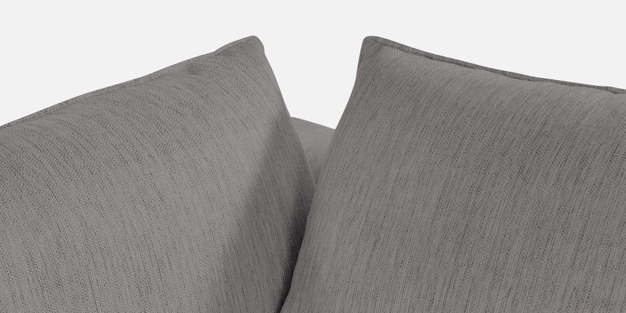 Ziggy Fabric Rhs Sectional Sofa 3 Lounger In Silver Grey Colour - Febonic Living