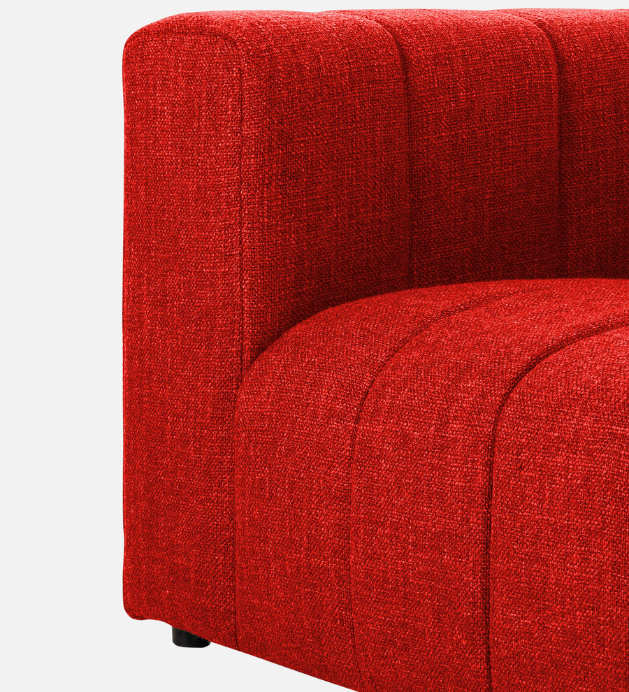 Lara Fabric 1 Seater Sofa In Ruby Red Colour - Febonic Living