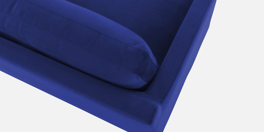 Jones Velvet Lhs Sectional Sofa 3 Lounger In Imperial Blue Colour - Febonic Living
