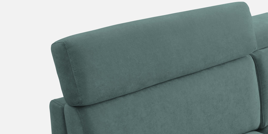 Hiro Fabric 3 Seater Sofa In Pista Green Colour - Febonic Living