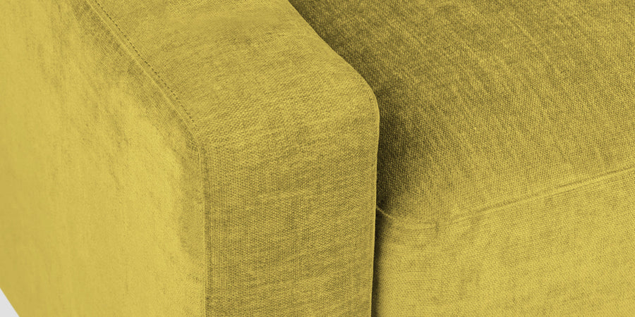 Dara Fabric 3 Seater Sofa In Parrot Green Colour - Febonic Living