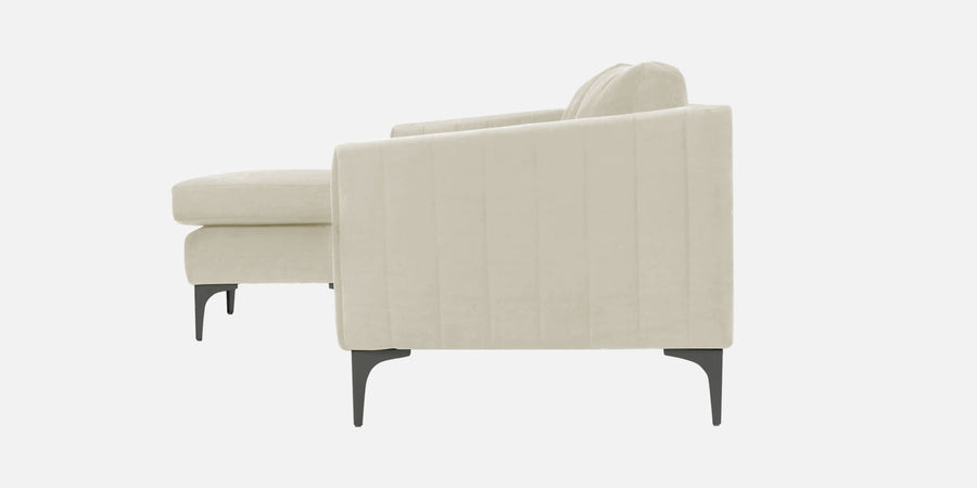 Haru Fabric Rhs Sectional Sofa 3 Lounger In Warm White Colour - Febonic Living