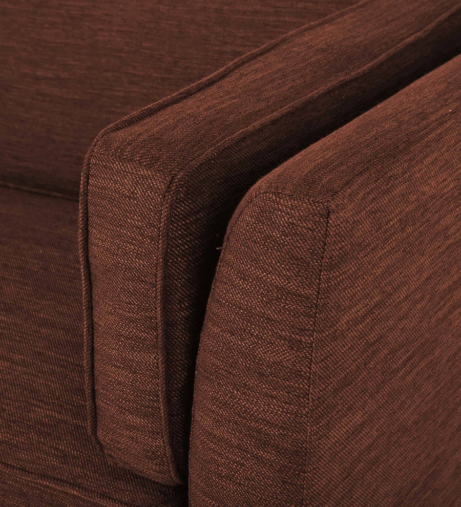 Nigar Fabric 1 Seater Sofa In Coffee Brown Colour - Febonic Living
