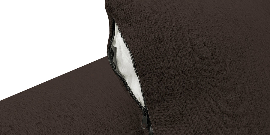 Bony Fabric 3 Seater Convertible Sofa Cum Bed In Coco Brown Colour - Febonic Living