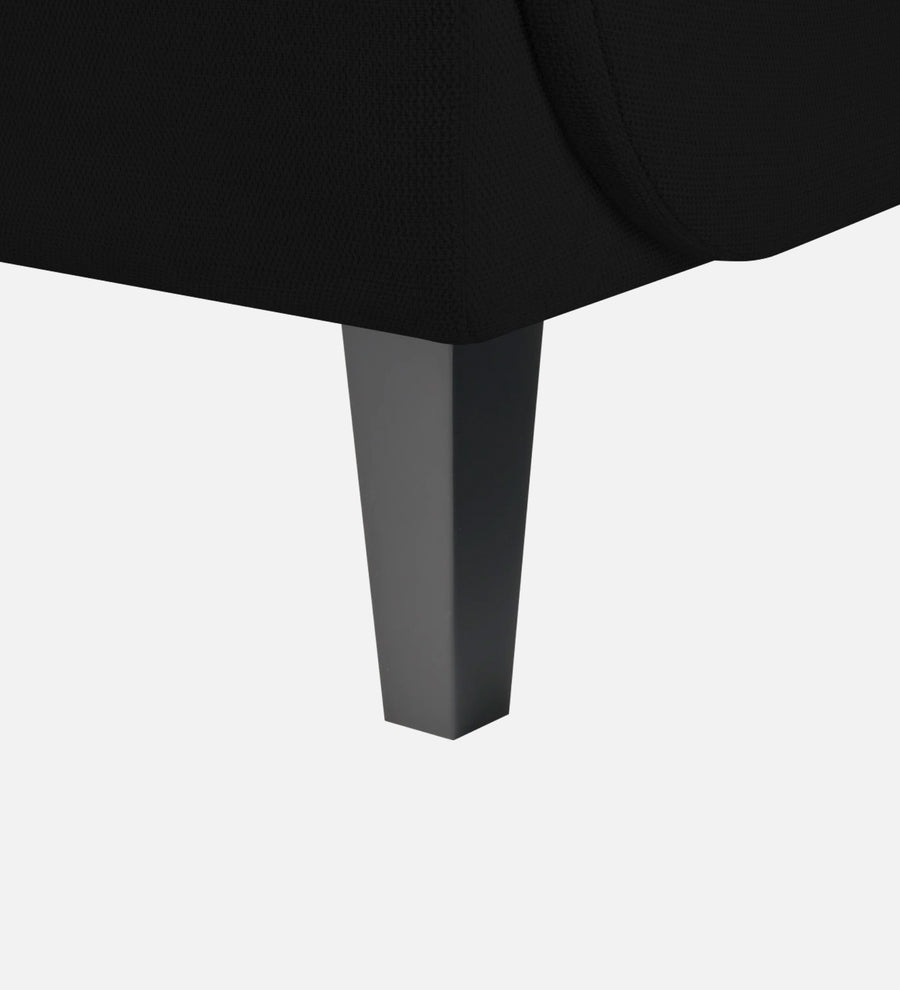 Siddy Fabric 1 Seater Sofa In Zed Black Colour - Febonic Living