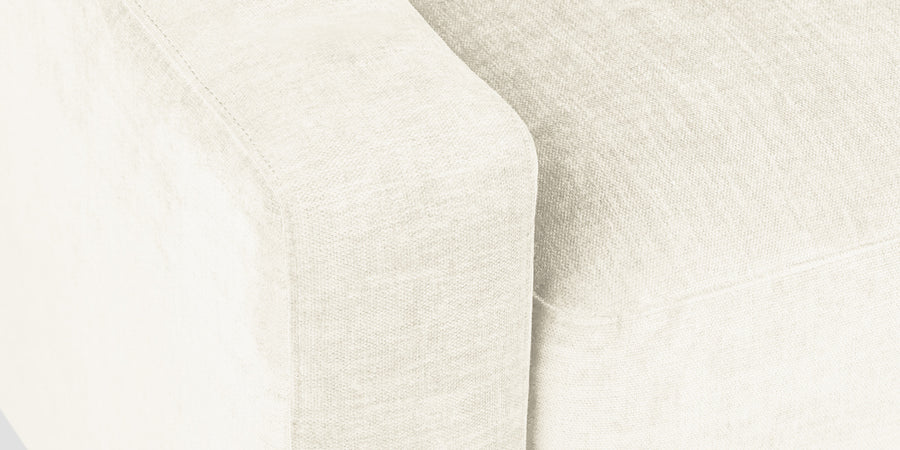 Dara Fabric 3 Seater Sofa In Ivory Cream Colour - Febonic Living
