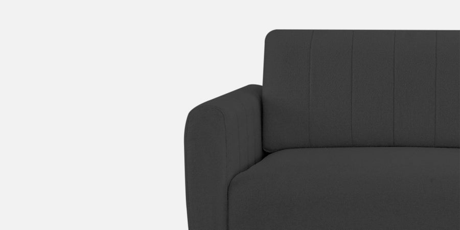 Vima Fabric 3 Seater Pull Out Sofa Cum Bed In Charcoal Grey Colour - Febonic Living