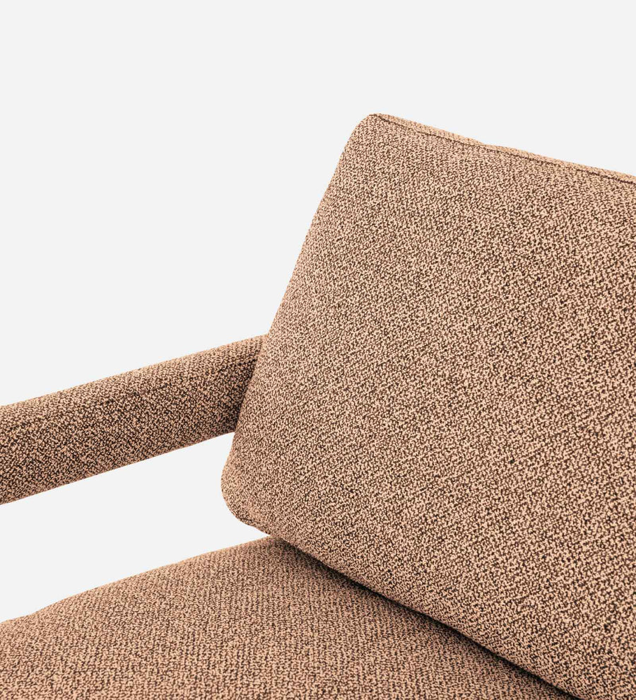 Olsen Fabric Arm Chair In Cosmic Beige Colour - Febonic Living