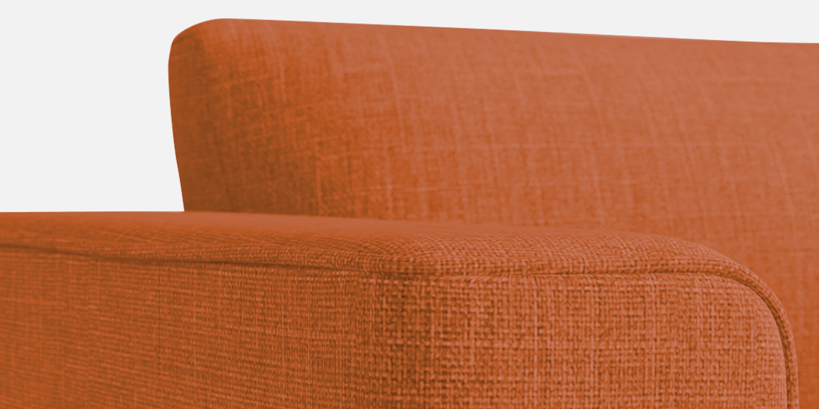 Kenia Fabric 2 Seater Convertible Sofa Cum Bed in Vivid Orange Colour