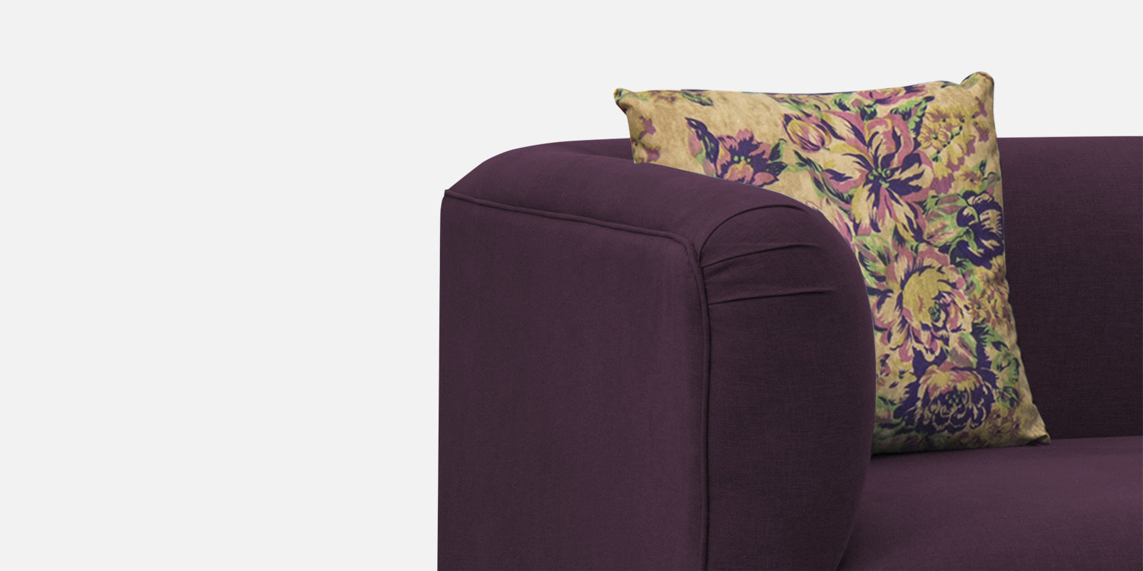 Niki Fabric 2 Seater Sofa in Greek Purple Colour