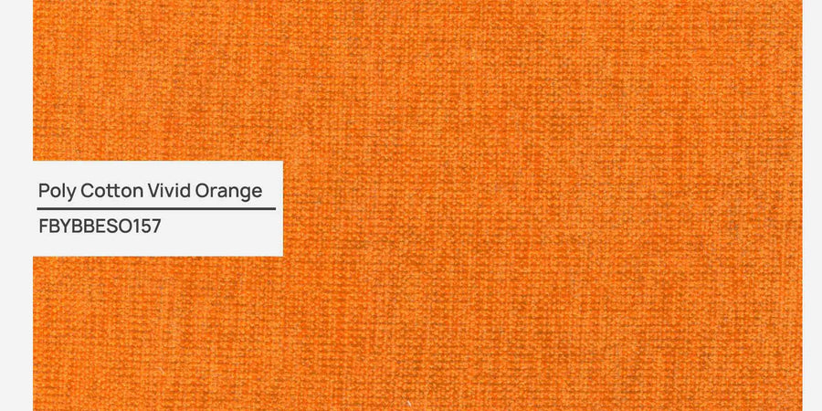 Rocky Fabric 3 Seater Pull Out Sofa Cum Bed In Vivid Orange Colour With Storage - Febonic Living