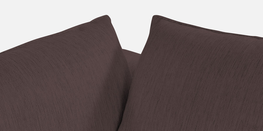 Ziggy Fabric Rhs Sectional Sofa 3 Lounger In Night Brown Colour - Febonic Living