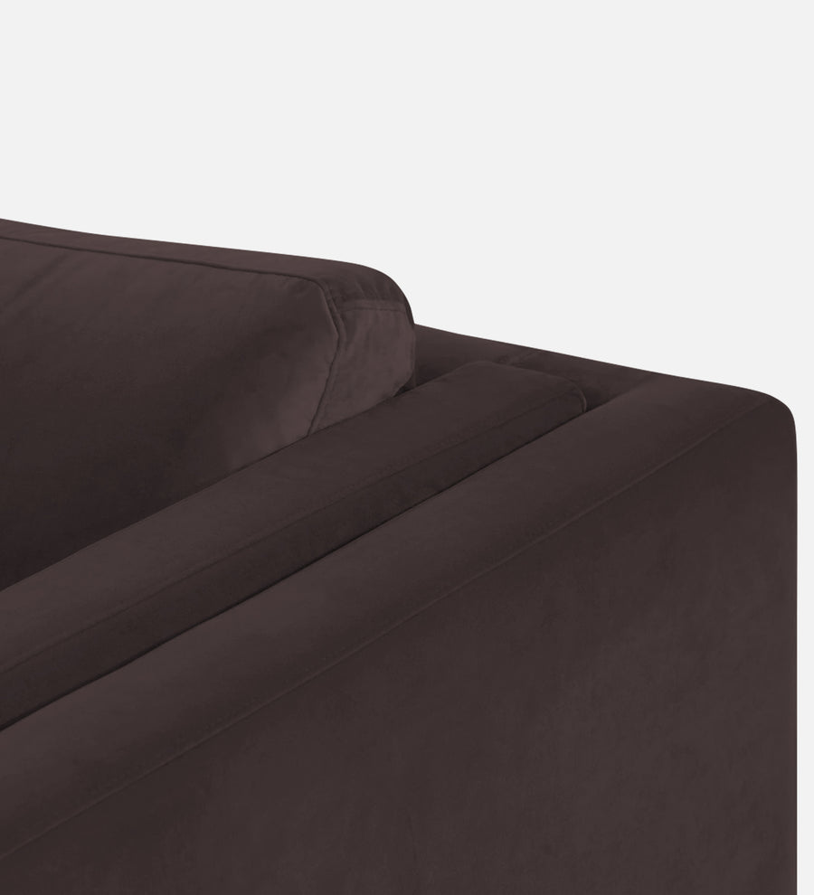 Jasper Velvet 1 Seater Sofa In Mocha Brown Colour - Febonic Living