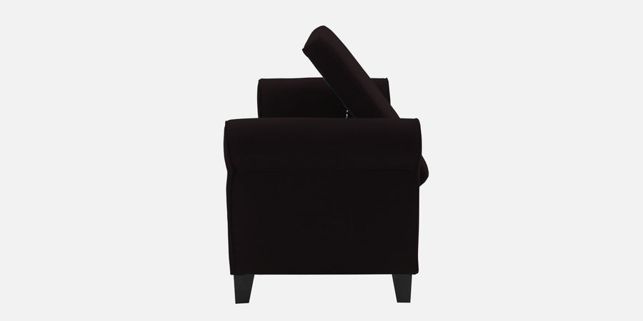 Molo Fabric 3 Seater Recamier In Cara Brown Colour With Storage - Febonic Living