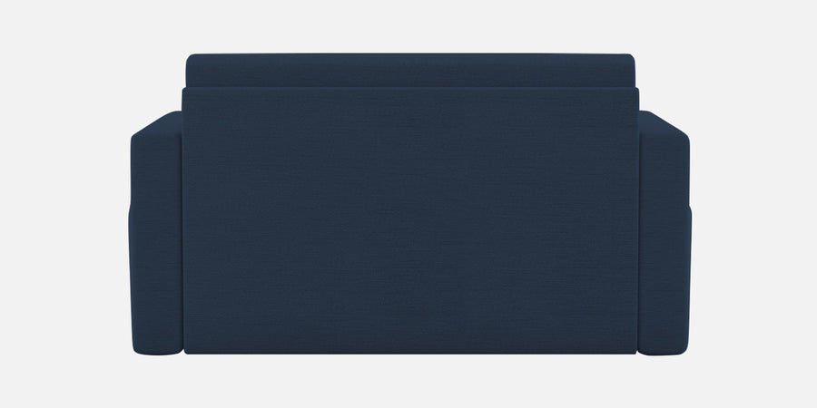 River Fabric 2 Seater Pull Out Sofa Cum Bed In Denim Blue Colour - Febonic Living