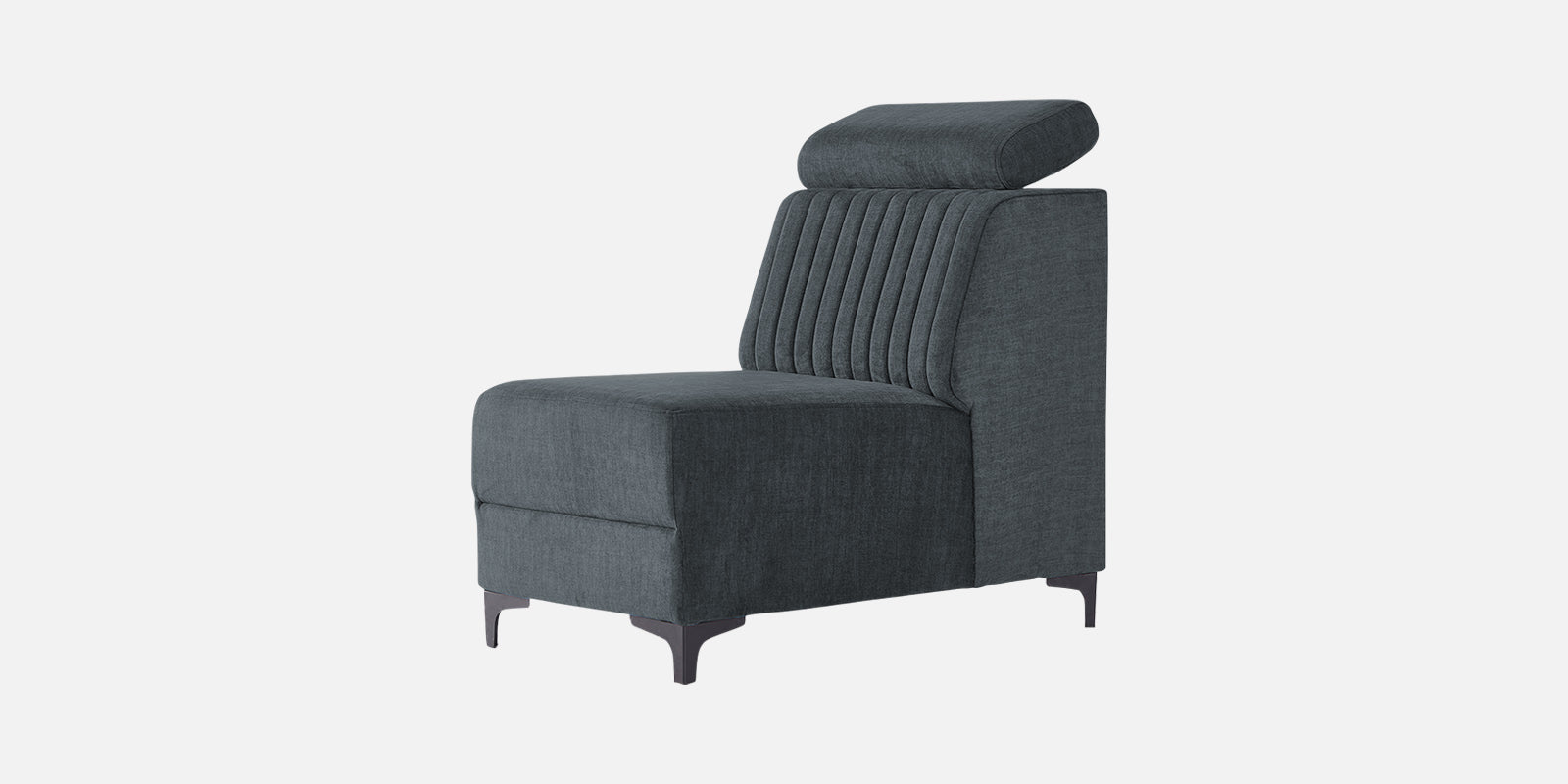 Draco Fabric Corner Sofa in Duby Grey Colour