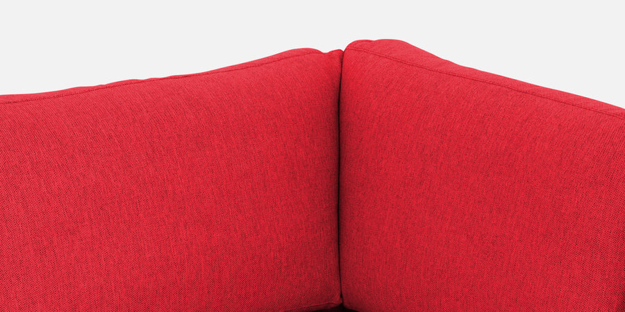 Freedom Velvet 6 Seater Rhs Corner Sofa In Ox Blood Maroon Colour With Ottoman - Febonic Living
