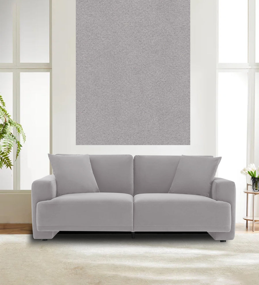 Velvet Mido Fabric Concrete Grey 122 Code - Febonic Living