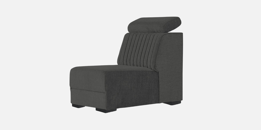 Draco Fabric 6 Seater Corner Sofa In Charcoal Grey Colour - Febonic Living