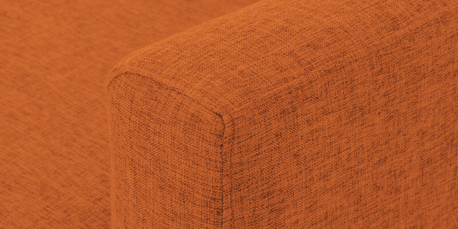 Casper Fabric 3 Seater Sofa In Vivid Orange Colour - Febonic Living