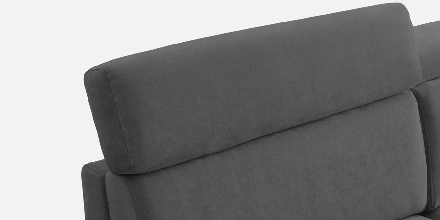 Hiro Fabric 3 Seater Sofa In Dusky Grey Colour - Febonic Living