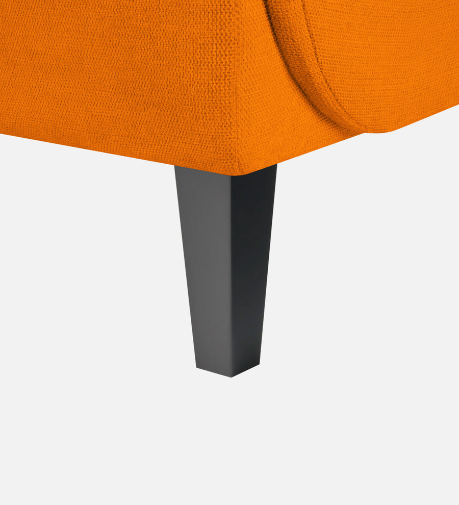 Siddy Fabric 1 Seater Sofa In Vivid Orange Colour - Febonic Living