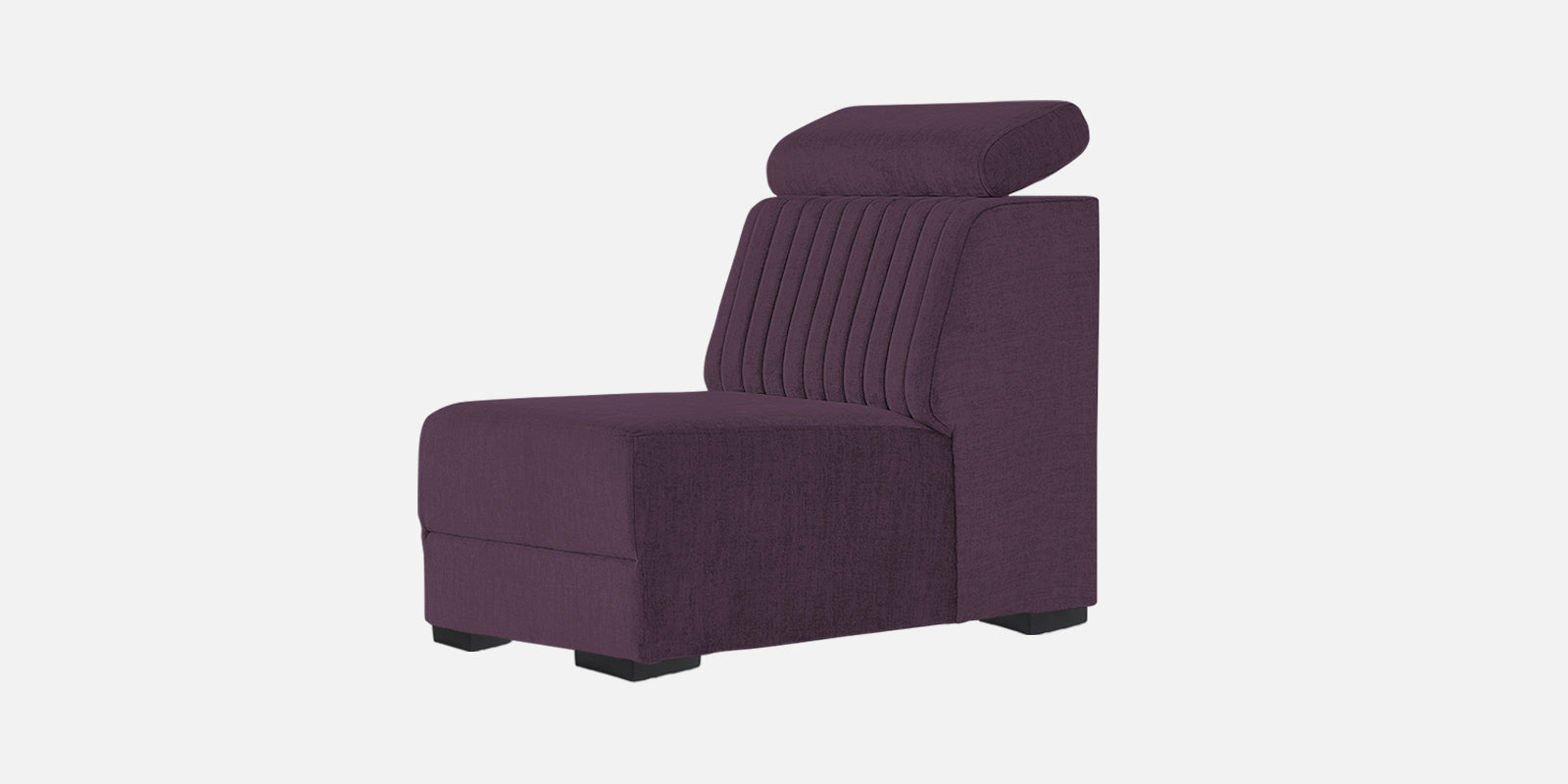 Draco Fabric 6 Seater Corner Sofa In Greek Purple Colour - Febonic Living