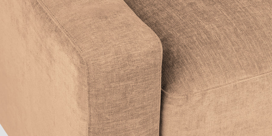 Dara Fabric 3 Seater Sofa In Cosmic Beige Colour - Febonic Living