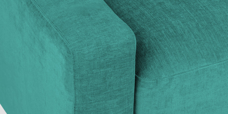 Dara Fabric 3 Seater Sofa In Sea Green Colour - Febonic Living