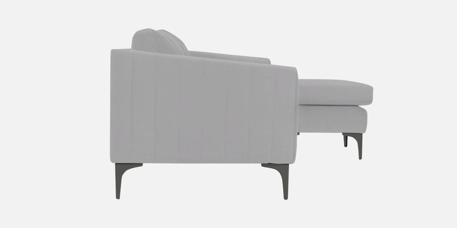 Haru Fabric Lhs Sectional Sofa 2 Lounger In Concrete Grey Colour - Febonic Living