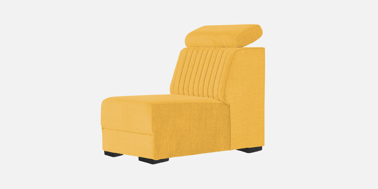 Draco Fabric 6 Seater Corner Sofa In Bold Yellow Colour - Febonic Living
