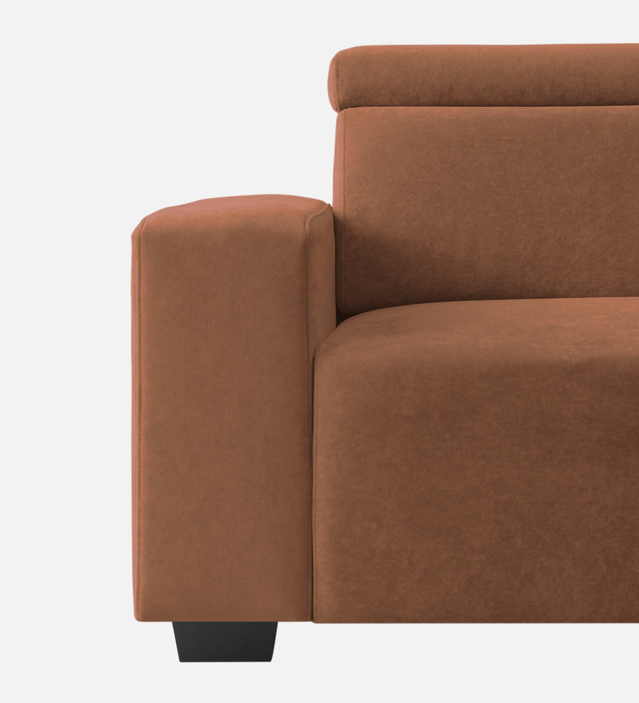 Hiro Fabric 1 Seater Sofa In Caramel Beige Colour - Febonic Living